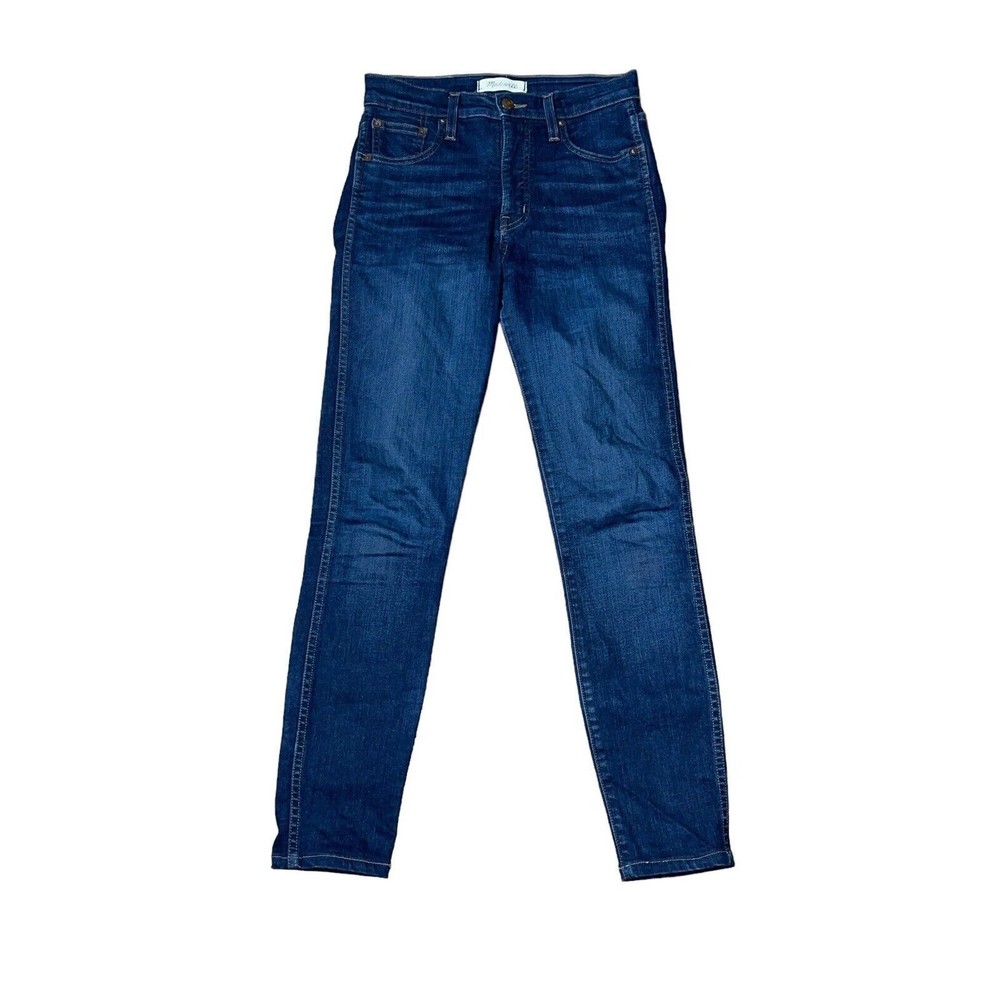 Madewell 10" High-Rise Skinny Jeans in Dark Wash Size 25 Stretchy 26x27